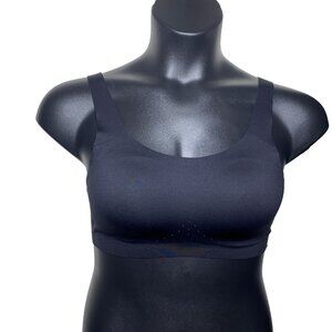 Brooks 34C/D Dare Scoopback Run Happy 2.0 Sports Bra Black Wicking Adjustable